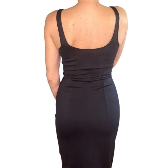 Good American Elegant Black Sleeveless Dress Size 2 - Picture 7 of 7